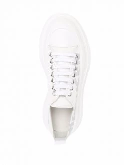 New 🛒 Alexander McQueen Graffiti logo print Tread Slick 👟 sneakers 👏 7 Alexander McQueen Graffiti-logo print Tread Slick sneakers