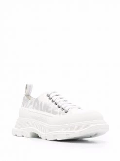 Alexander McQueen Graffiti-logo print Tread Slick sneakers