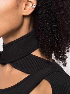 Alexander McQueen logo-engraved ear cuff