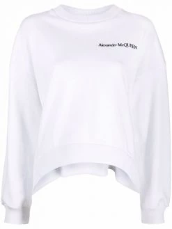 Alexander McQueen corset-back logo sweatshirt