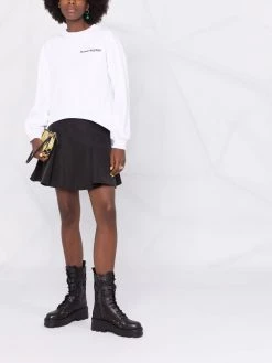 Alexander McQueen corset-back logo sweatshirt