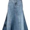 Alexander McQueen A-line denim skirt