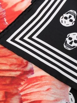 Alexander McQueen floral-print silk scarf