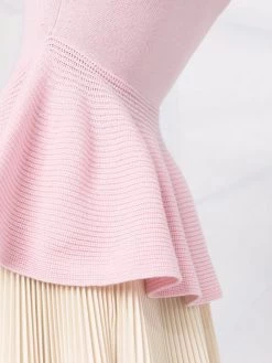Alexander McQueen peplum cashmere jumper