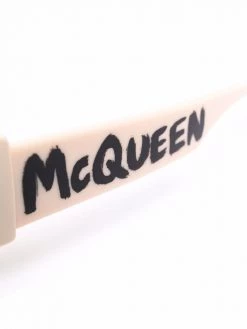 Alexander McQueen logo-print arm sunglasses