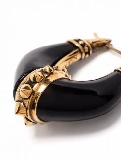 Alexander McQueen two-tone hoop earrings