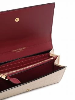 Alexander McQueen crocodile-embossed effect wallet