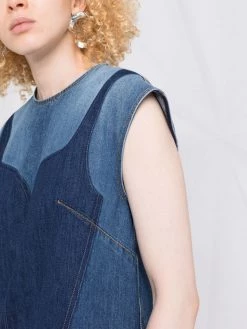 Alexander McQueen sleeveless denim top