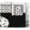 Alexander McQueen skull pattern logo scarf