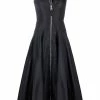 Alexander McQueen zip-up sleeveless flared dress