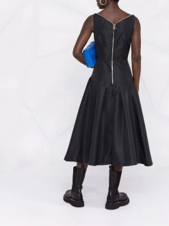 Alexander McQueen zip-up sleeveless flared dress