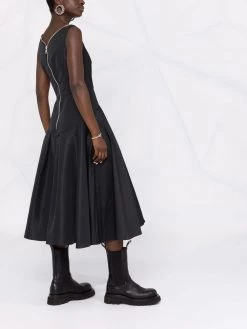 Alexander McQueen zip-up sleeveless flared dress