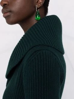 Alexander McQueen ribbed knit midi dress