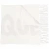 Alexander McQueen logo-print frayed scarf