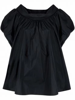 Alexander McQueen gathered puff-sleeve blouse