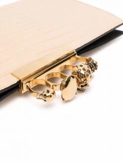 Alexander McQueen embossed knuckleduster clutch bag