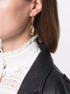 Alexander McQueen Molten drop hoop earrings