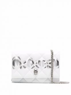 Alexander McQueen skull-motif quilted crossbody bag