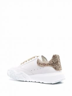 Alexander McQueen Court glitter-counter sneakers