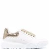 Alexander McQueen Court glitter-counter sneakers