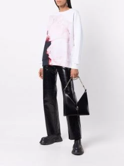 Alexander McQueen Anenome-print relaxed-fit sweatshirt