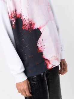 Alexander McQueen Anenome-print relaxed-fit sweatshirt