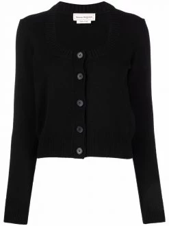 Alexander McQueen knitted cashmere cardigan