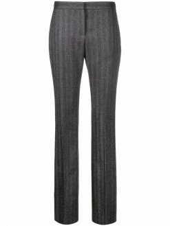 Alexander McQueen pinstripe tailored-cut slim trousers