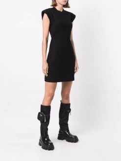 Budget 🔔 Alexander McQueen Logo print structured 👗 dress 🎉 8 Alexander McQueen logo-print structured dress