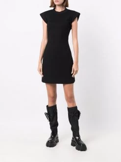 Budget 🔔 Alexander McQueen Logo print structured 👗 dress 🎉 7 Alexander McQueen logo-print structured dress