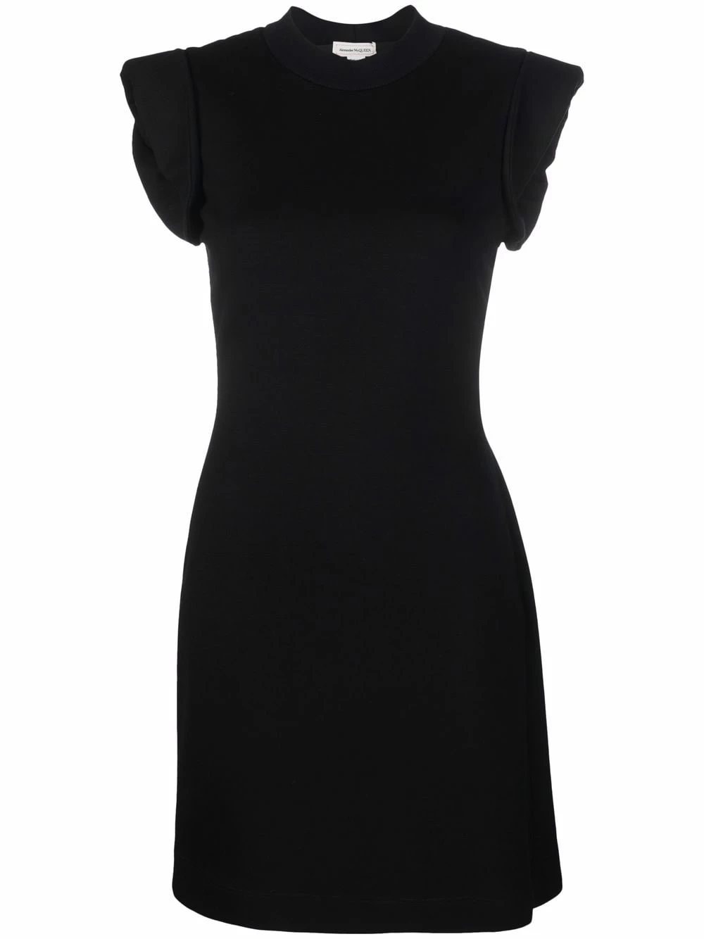 Budget 🔔 Alexander McQueen Logo print structured 👗 dress 🎉 1 Alexander McQueen logo-print structured dress