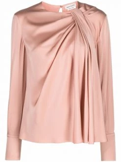 Alexander McQueen draped-effect blouse