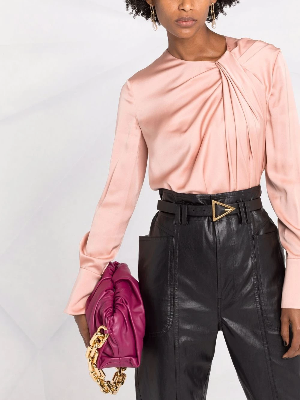 Budget ❤️ Alexander McQueen Draped effect blouse 🛒 5 Alexander McQueen draped-effect blouse