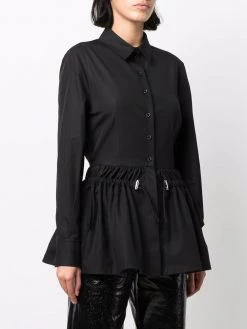 Alexander McQueen peplum-hem button-front shirt