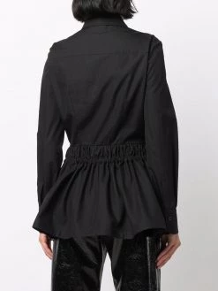 Alexander McQueen peplum-hem button-front shirt