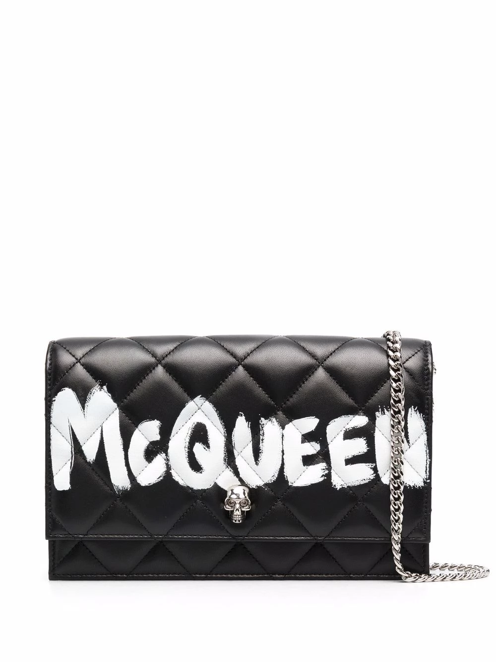 Flash Sale 😉 Alexander McQueen Logo print quilted finish shoulder bag 🎁 1 Alexander McQueen logo-print quilted-finish shoulder bag