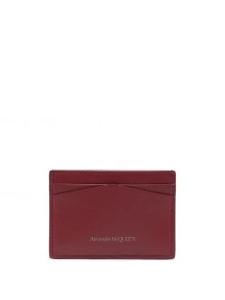 Alexander McQueen skull leather card case