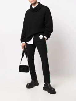 Alexander McQueen skull-patch slim-fit track pants