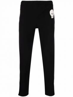 Alexander McQueen skull-patch slim-fit track pants