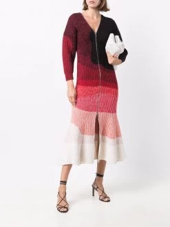 Alexander McQueen wool zipped midi dress