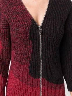 Alexander McQueen wool zipped midi dress