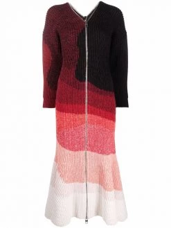 Alexander McQueen wool zipped midi dress
