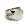 Alexander McQueen skull-motif studded ring