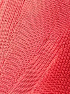 Alexander McQueen V-neck knitted midi dress