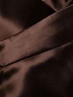 Alexander McQueen glossy finish straight-legged trousers