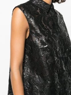 Alexander McQueen sleeveless lace shirt