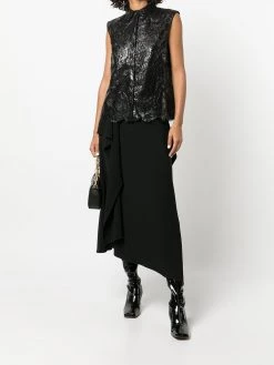 Alexander McQueen sleeveless lace shirt