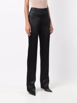 Alexander McQueen high-waisted straight leg trousers