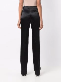 Alexander McQueen high-waisted straight leg trousers