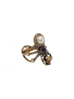 Alexander McQueen crystal spider ring